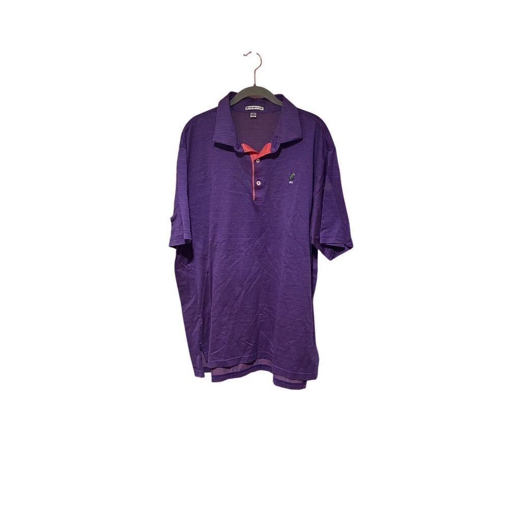 Peter Millar, men’s purple short sleeve polo shirt size XL